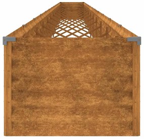 corten acél kerti magaságyás 1152x50x36 cm