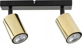 Mennyezeti spotlámpa kerek Sigma fekete, arany, sárga