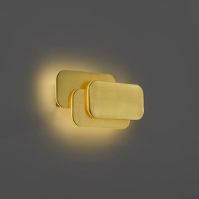 Modern fali lámpa sárgaréz LED-del, 3 fokozatban dimmelhető - Dias