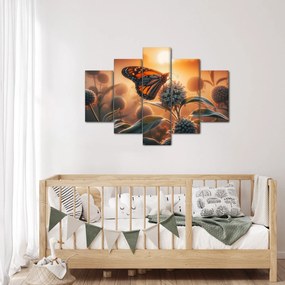 Kép – Pillangó a lenyugvó napban (150x105 cm)