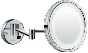 Hansgrohe Logis Universal kozmetikai tükör 21.7x21.7 cm kerek világítással króm 73570000
