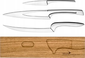 Déglon Meeting bambusz talpú dizájn késkészlet, 3 db.