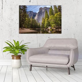 Kép - A Yosemite szikla alatt (90x60 cm)