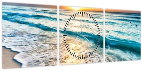Kép - Tenger (órával) (90x30 cm)