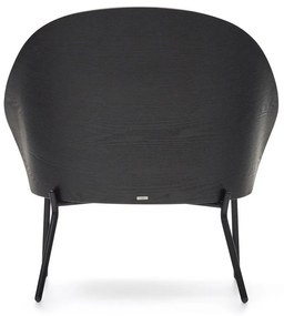 Fekete-szürke fotel Eamy – Kave Home