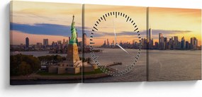 Kép - New York város (órával) (90x30 cm)