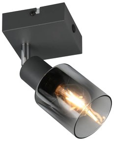 Antracitszürke spotlámpa ø 7 cm Cadiz – Trio