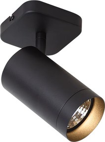 Modern mennyezeti lámpa fekete GU10 70mm - Jeana Luxe