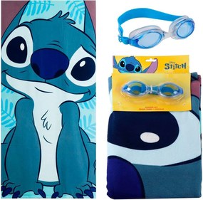 Disney Lilo és Stitch, A csillagkutya Cutie törölköző és úszószemüveg szett