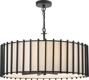 Dar Lighting modern függeszték cagliari matt fekete elefántcsont darcag0822