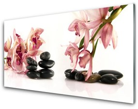 Modern üvegkép Flower Spa Art of Zen 100x50 cm 2 fogas