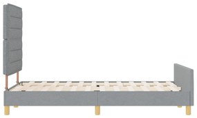 Ágykeret Világosszürke 120x200 cm Szövet