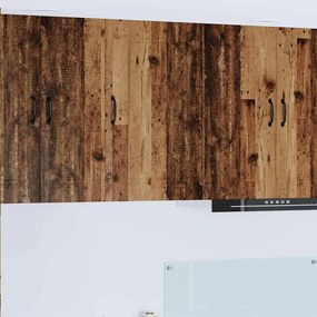 Fali konyhaszekrény polcokkal Öreg fa 50 x 31 x 80 cm Faanyag