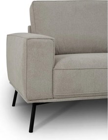 Szürkésbézs zsenília sarokkanapé (jobb oldali-L alakú) Amsterdam – Scandic