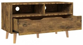 füstös tölgy színű szerelt fa TV-szekrény 90 x 40 x 48,5 cm