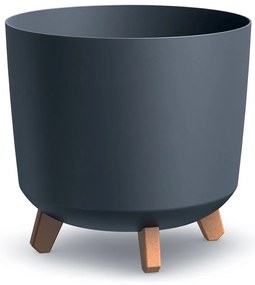 PROSPERPLAST Virágcserép GRACIA TUBUS 29,8 cm antracit Méret: XL