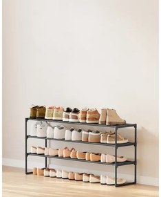 Cipőtároló ALVORO fekete