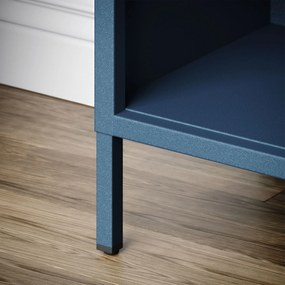 Könyvespolc MARIO, 500 x 1800 x 350 mm, Modern: sötétkék