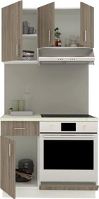 Benita konyhabútor szett V1, 100 cm - Sonoma Tölgy-Fehér N