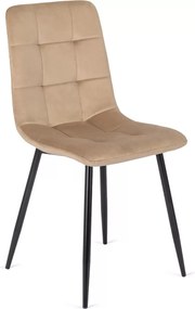 Bézs Bársony Étkezőszék. PERU Belföldi Raktárról