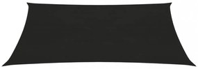 fekete HDPE napvitorla 160 g/m² 3,5 x 5 m