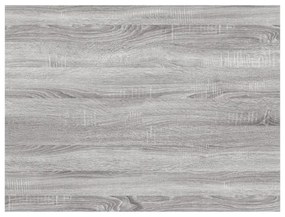 4 db szürke sonoma színű szerelt fa fali polc 40 x 30 x 1,5 cm
