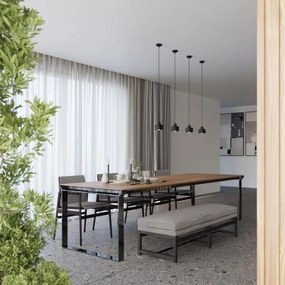 Sollux SL.1132 - Csillár zsinóron SAVAR 1xE27/60W/230V fekete