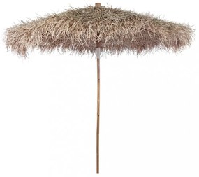 bambuszernyő banánlevél tetővel 210 cm