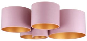 Duolla - Mennyezeti lámpa ROLLER PENTO 5xE27/60W/230V rózsaszín