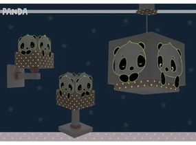 Dalber 63161S - Gyermeklámpa PANDA 1xE14/40W/230V rózsaszín