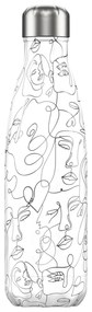 Termosz palack Chilly's Bottles - Line Art Faces 500ml, Eredeti kiadás