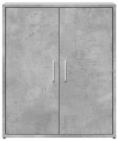 2 db betonszürke szerelt fa tálalószekrény 60 x 31 x 70 cm
