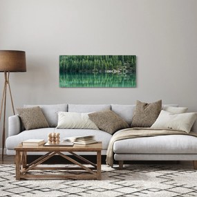 Kép - Tűlevelű a tónál (120x50 cm)