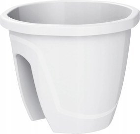 Erkély kaspó láda fehér 30x30 cm dekoratív kültéri