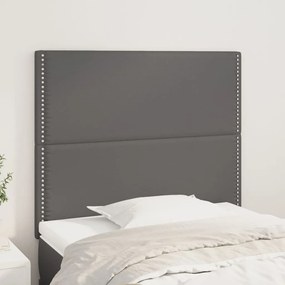 2 db szürke műbőr fejtámla 80 x 5 x 78/88 cm