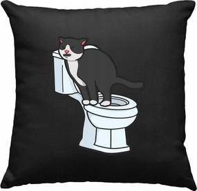 Cica párna Vicces cica Mem 21 Fekete