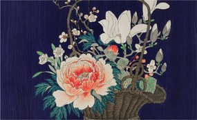 Fotótapéta Flizelin Dekoratív az irodába Virágkosár 416x254 Ragasztó