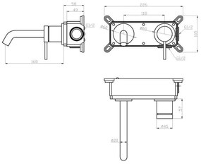AREZZO design SLIMFIELD fali mosdócsaptelep AR-24605