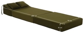 Összecsukható szék/matrac PELOS, zöld