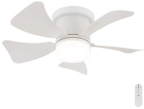 Globo 03609W - HINES dimmelhető LED mennyezeti ventilátor LED/10W/230V + távirányító fehér 03609W