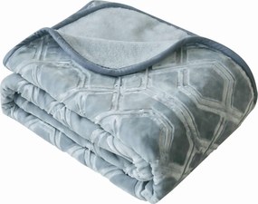 Vastag Szürke Akril Takaró 160 x 200 Vito puha Meleg Kanapé Alvóágy