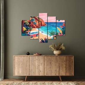Kép - Lakóautó az óceánnál (150x105 cm)