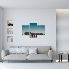Kép - Elefántok indulása (90x60 cm)