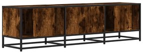 füstös tölgy színű szerelt fa és fém TV-szekrény 150x35x41 cm