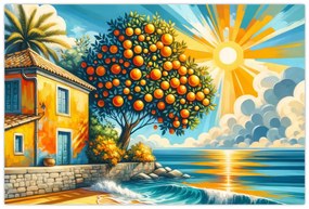 Kép - Ház narancsokkal I. (90x60 cm)