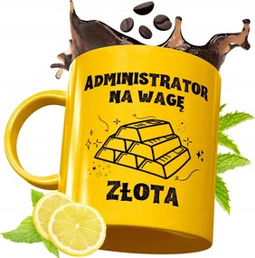 Prémium Arany Bögre Adminisztrátornak Ajándék Nyomtatott Fotóval