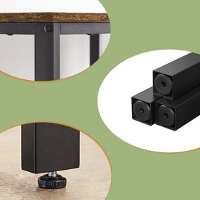 SOLEA íróasztal, barna/fekete