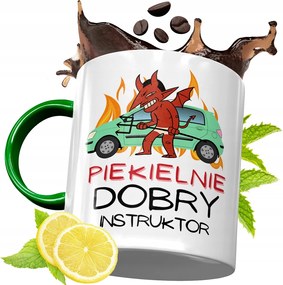 Zöld Bögre Oktatónak Születésnapi Ajándék fényképes nyomtatással