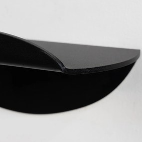 Fekete fém fali polc 34 cm Pipa – Spinder Design