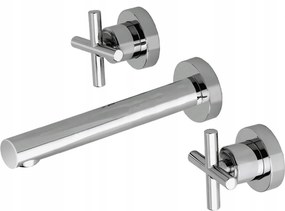 Tres Bimax falsík alatti mosdócsaptelep kétkaros háromlyukú króm